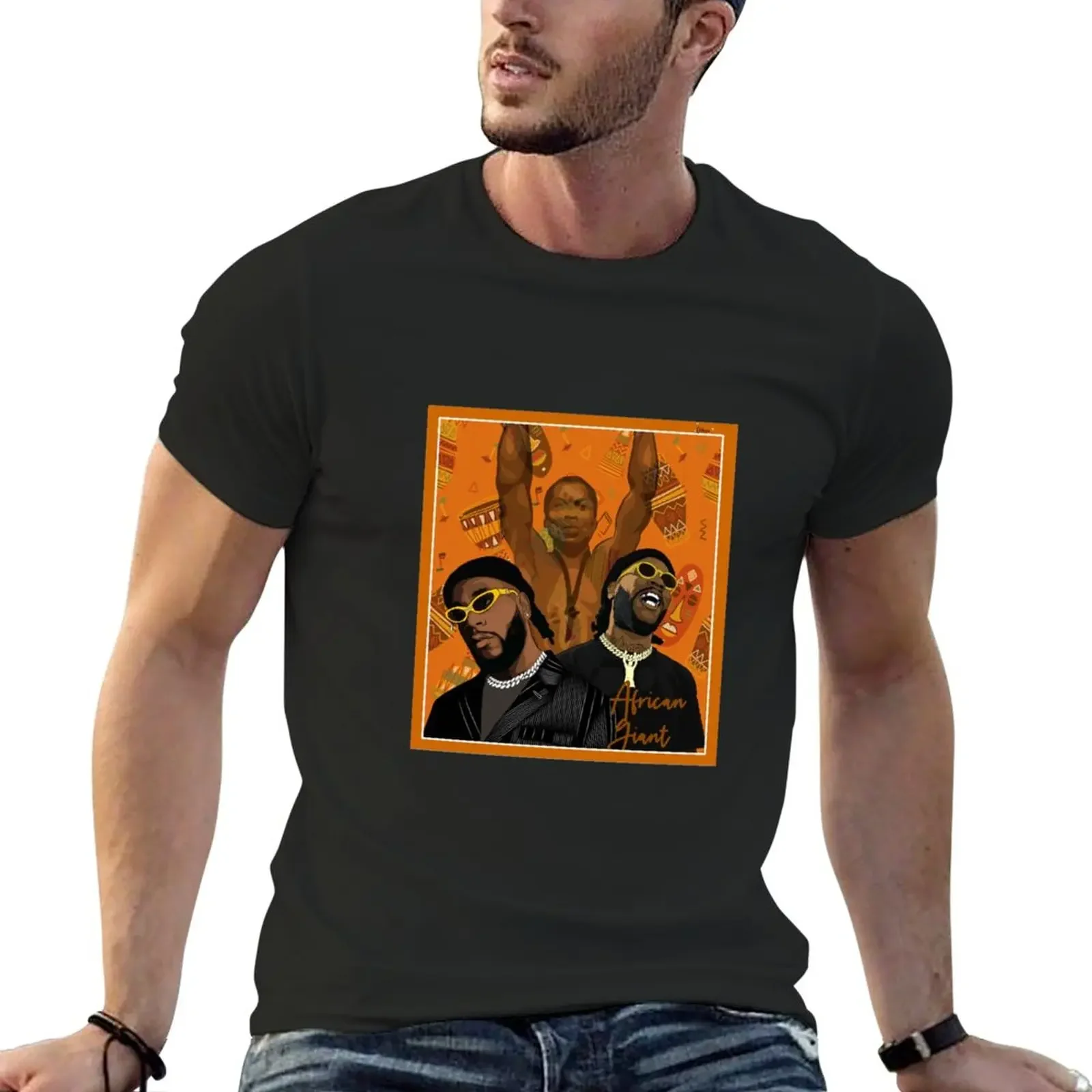 

Copy of Burna Boy T-Shirt graphics tees oversized t shirts for men
