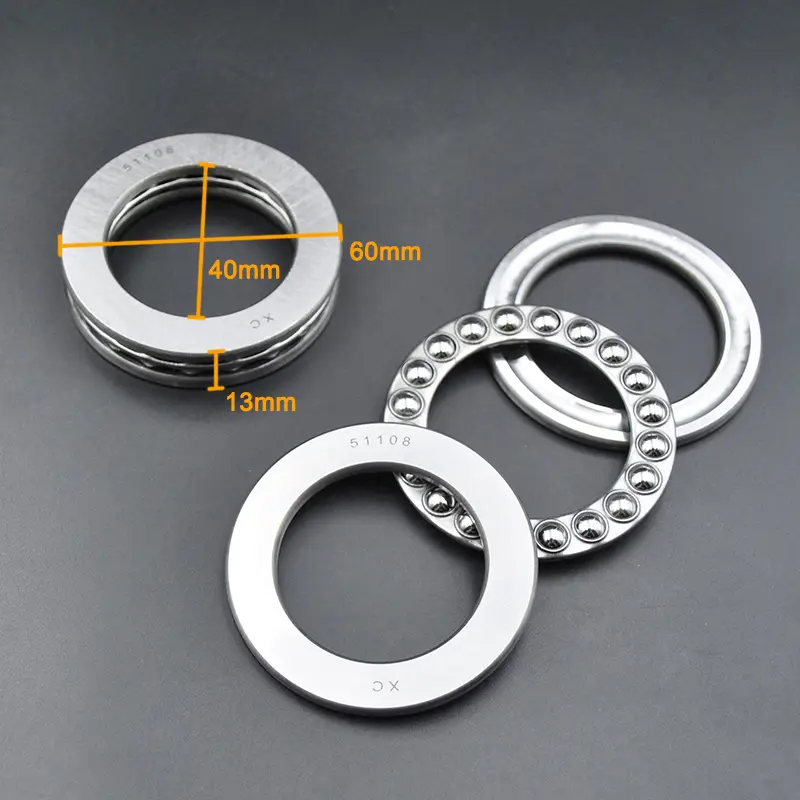 2pcs high quality plane thrust bearing 51100 51101 51102 51103 51104 51105 51106 51107 51108 51109 51110 Axial Ball Bearings image 11