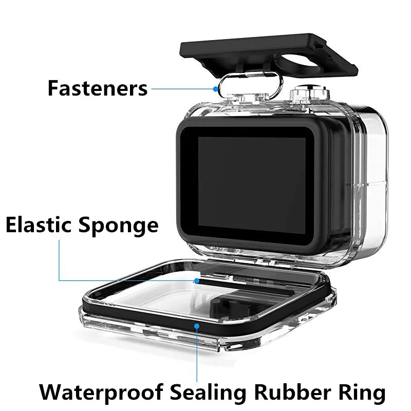  SEASKY Funda de buceo impermeable para GoPro Hero 12/11/10/9  Accesorios de cámara de acción negra con 3 filtros submarinos carcasa  protectora de buceo : Electrónica