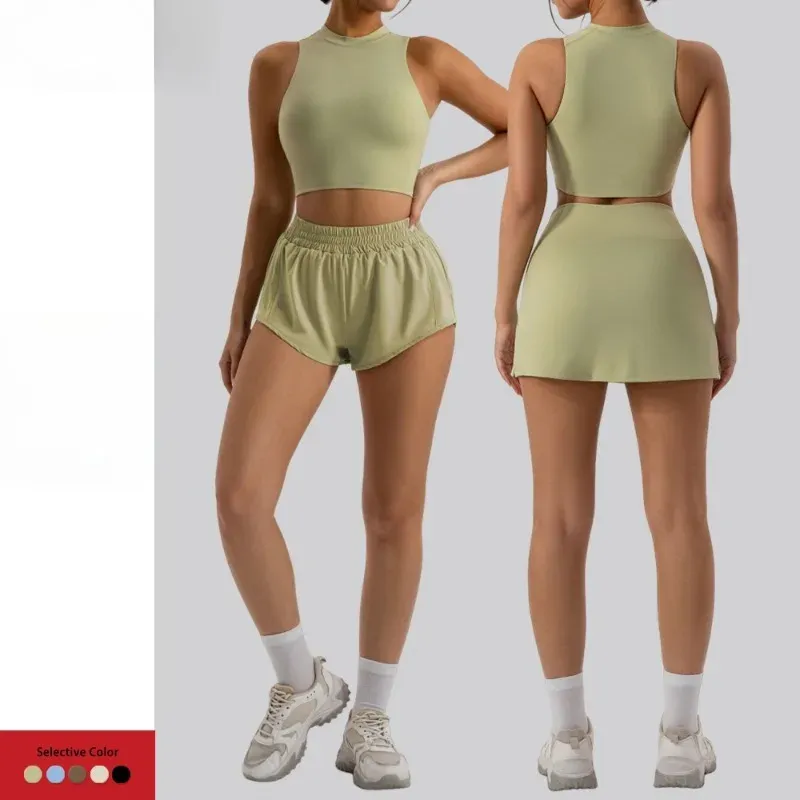 Fashion Spice Girl Tight Package Hip Short Skirt Suit Vest Slim Sports Casual Suit Women