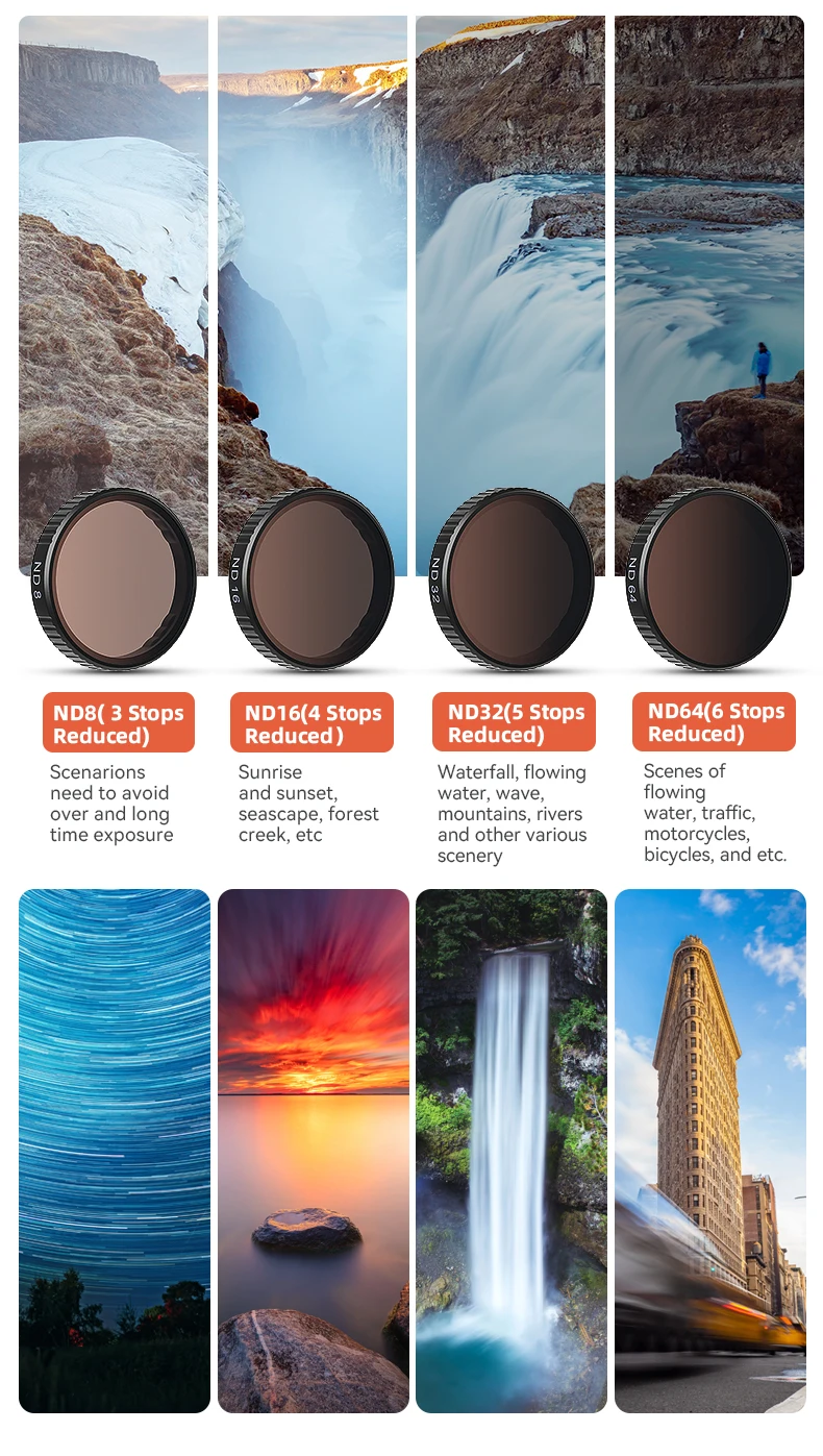 UV/CPL/ND Filter Kits Für DJI Osmo Action 5 Pro/4/3 Optische Glas Aluminium Rahmen sport Kamera Outdoor Schießen Zubehör – Detail 12