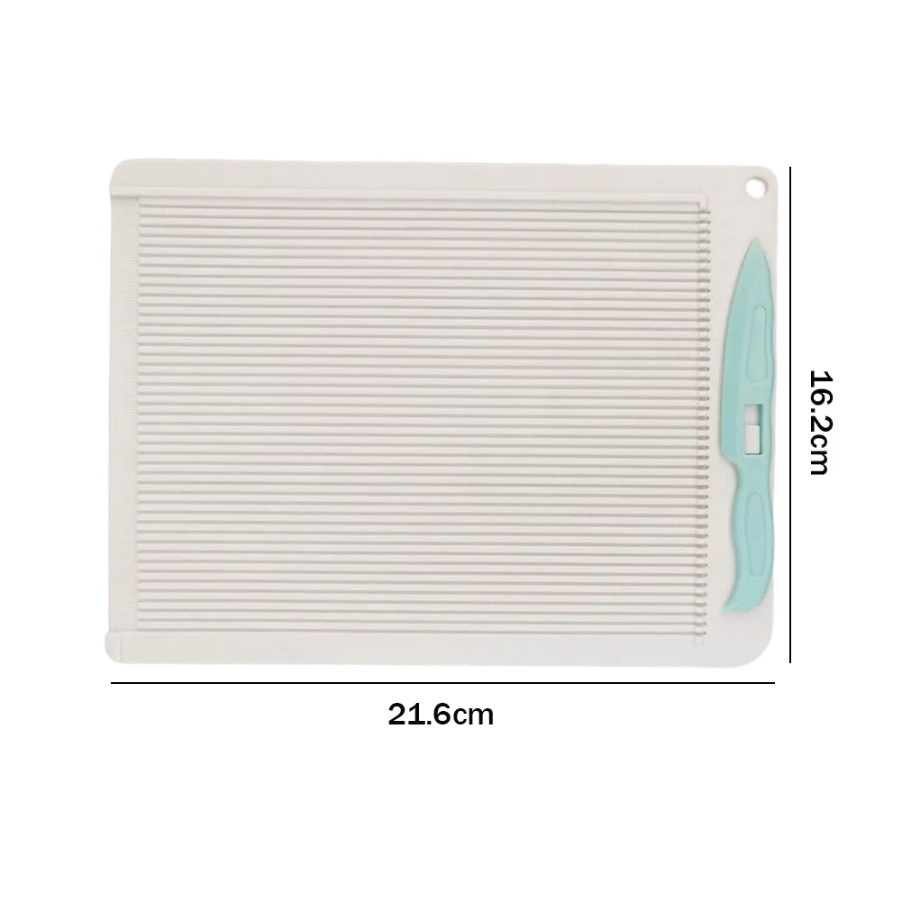 Multi-Purpose Scoring Board with Measuring Grid Paper Card Cutting Board Embossed Lines Scrapbooking DIY Supplies paper cutter