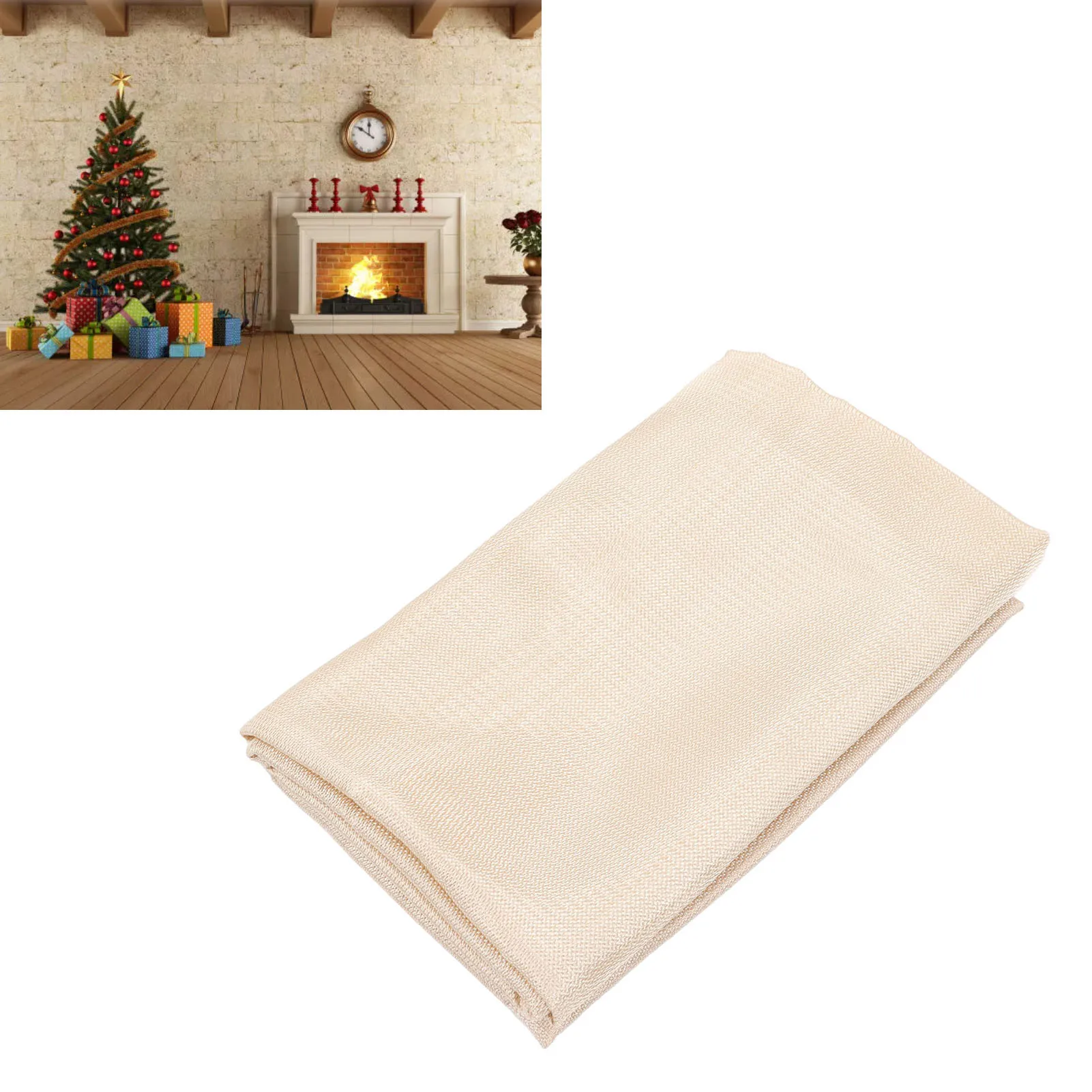 ZK30 Fire Blanket Emergency Suppression Flame Retardant Safety Protective Equipment for Kitchen Home Gold