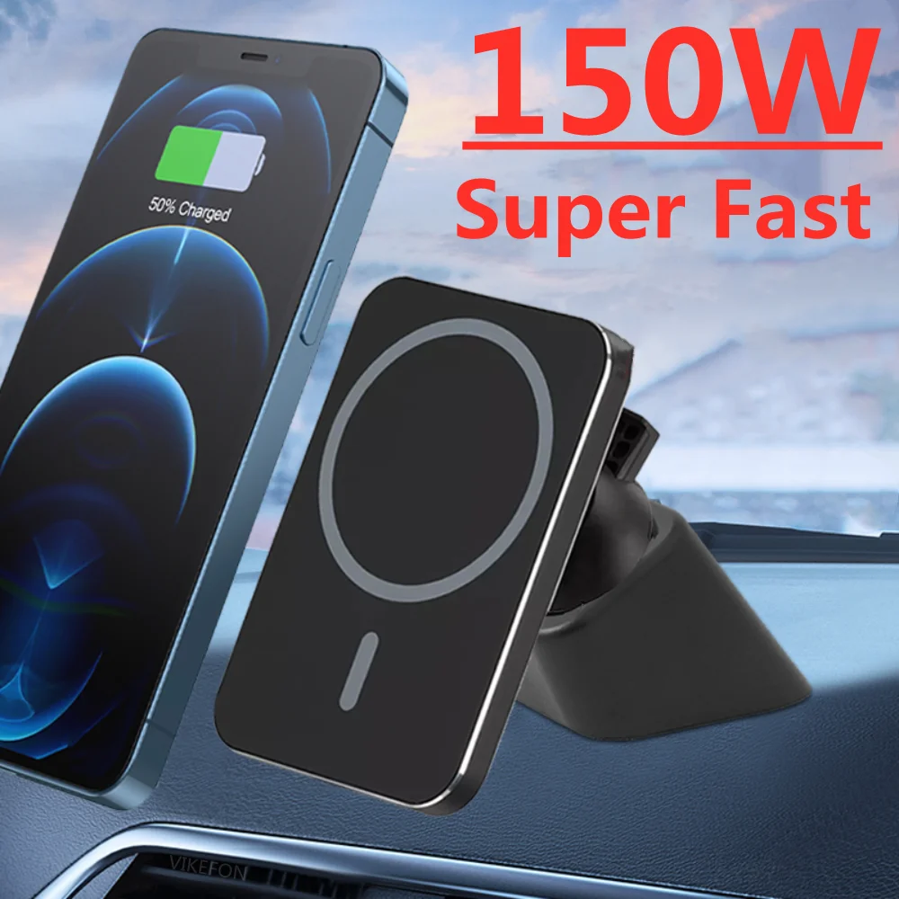 150W Car Wireless Charger for Macsafe iPhone 13 12 14 Pro Max