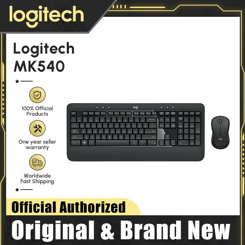 Logitech MK235 Combo Clavier Souris sans fil pour Windows, 2,4 GHz  Récepteur USB Unifying, 15 Touches de Fonctions, Batterie Longue Durée 3  Ans