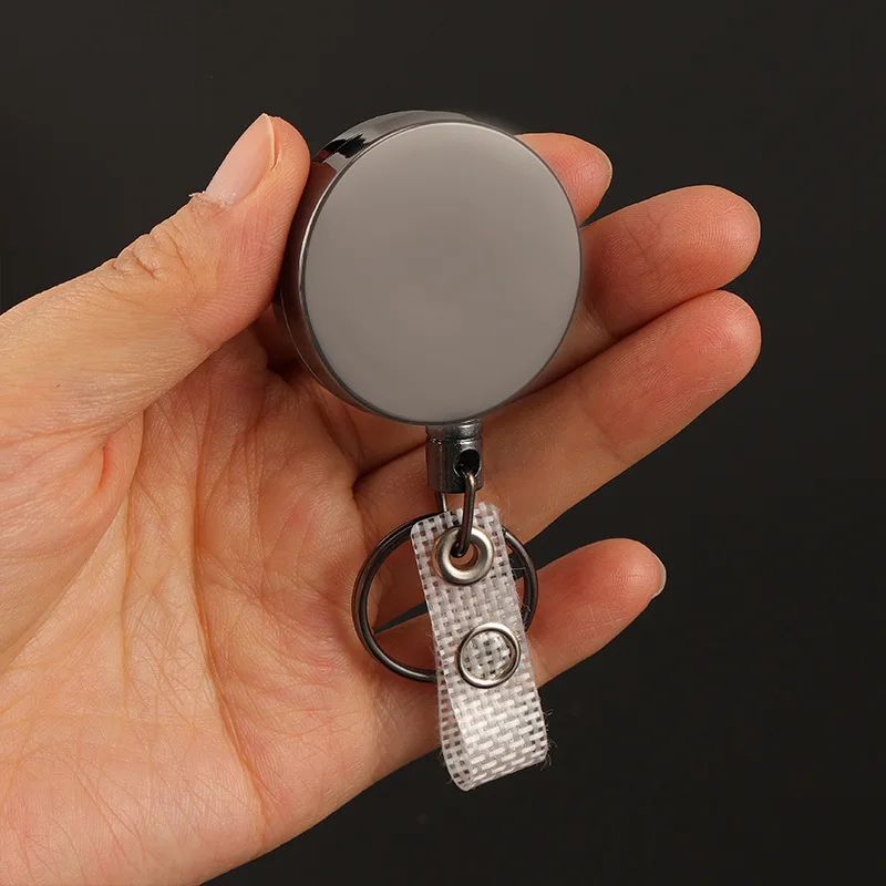 Retractable Metal Wire Badge Reel with Easy Pull Feature