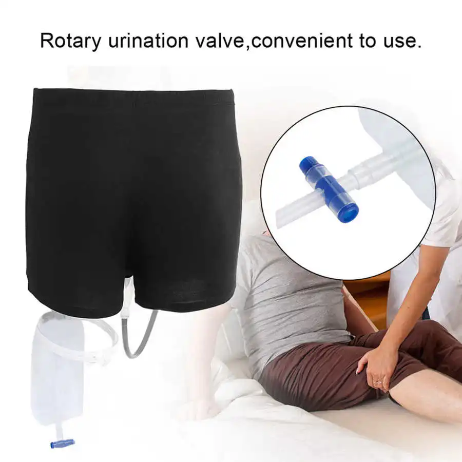 Reusable Urine Funnel Leg Bag Silicone Urine Funnel Pee Holder Collector with Catheter 500 ml Collector Capacity Pants male urine collector urine drainage bag holder
