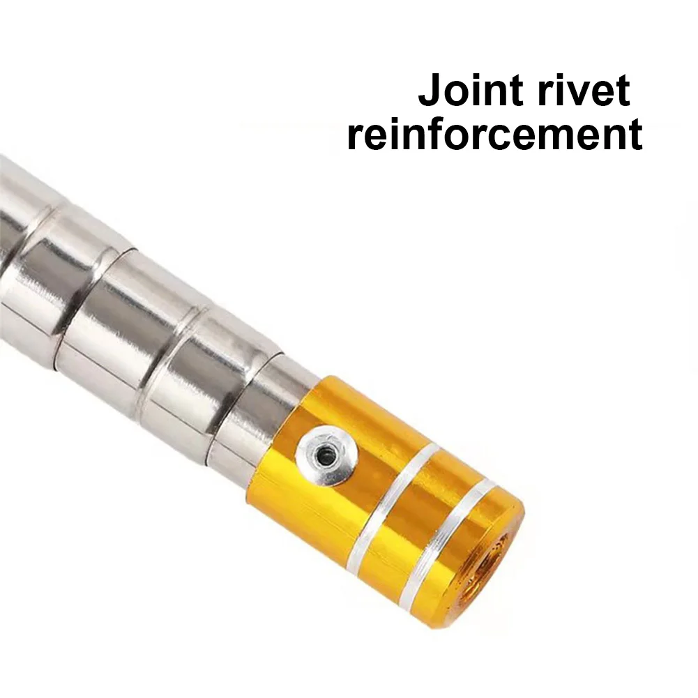 1.5M Retractable Fishing Landing Net Rod Stainless Steel Landing Net Pole Fishing Rod Pole Telescopic Landing Net Handle