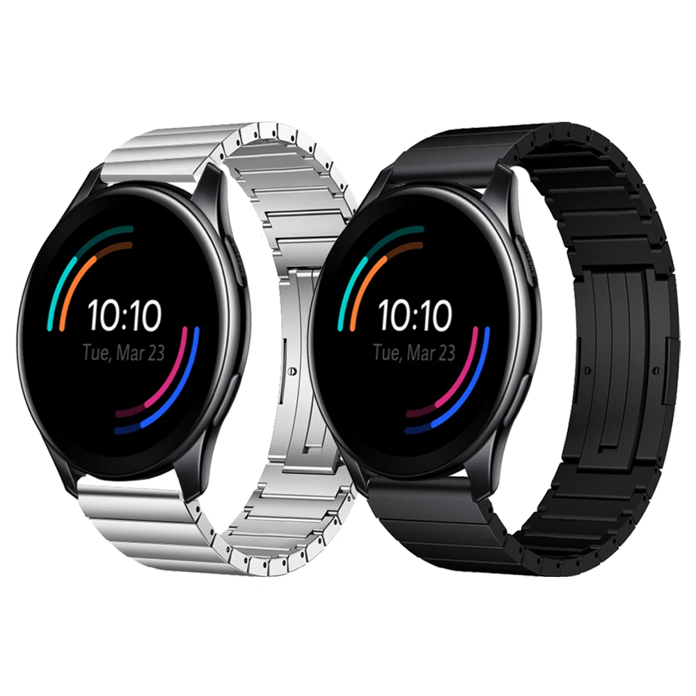 

22mm Titanium Metal Band For Oneplus Watch Wrist Strap For One Plus Watch Bracelet Watchband Black/Silver/Gray bands