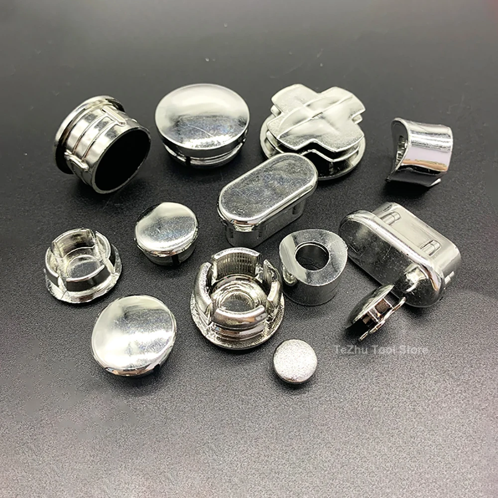 

Electroplated Plastic Hole Plug Silver Pipe Plugs Bung Insert Stopper Stainless Steel Tube Blanking End Cover Caps