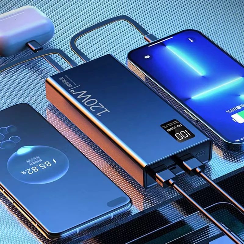 รูปสินค้า พาวเวอร์แบงค์ 4-ใน-1 ความจุ 500000mAh ชาร์จเร็ว 120W พกพาสะดวก