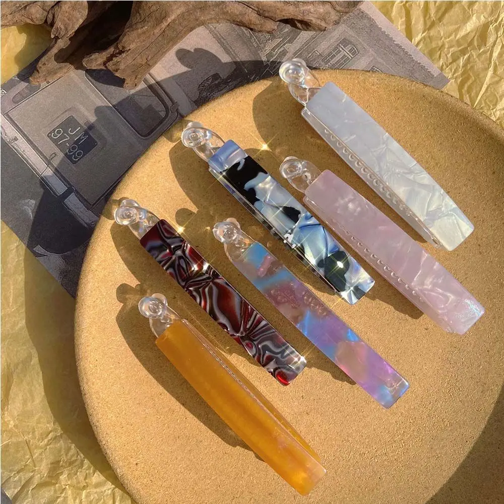 

Hair grip Hair Accessories Shell Thread pattern Acetate Hair Crab Women's Hair Clip Korean style Hair Claw Banana Clip