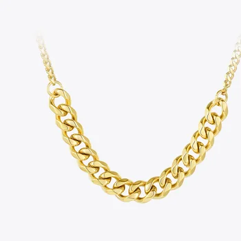 ENFASHION Link Chain Pendant Necklace Women Stainless Steel Gold Color Choker Necklaces Fashion Jewelry Collares 2020 P203078 5