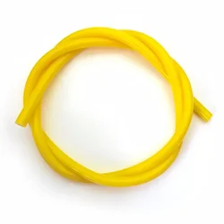 Colorful Flexible Silicone Tubing - Non - Toxic Food Grade Hose for Homebrew, Water, and Air Transfer (1 Meter) (Yellow Silicone tube)
