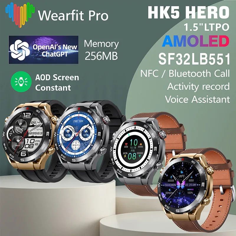 2024 HK5 HERO AMOLED Ʈġ, ħ , NFC  ȭ   ,   Ÿ ð, ǰ