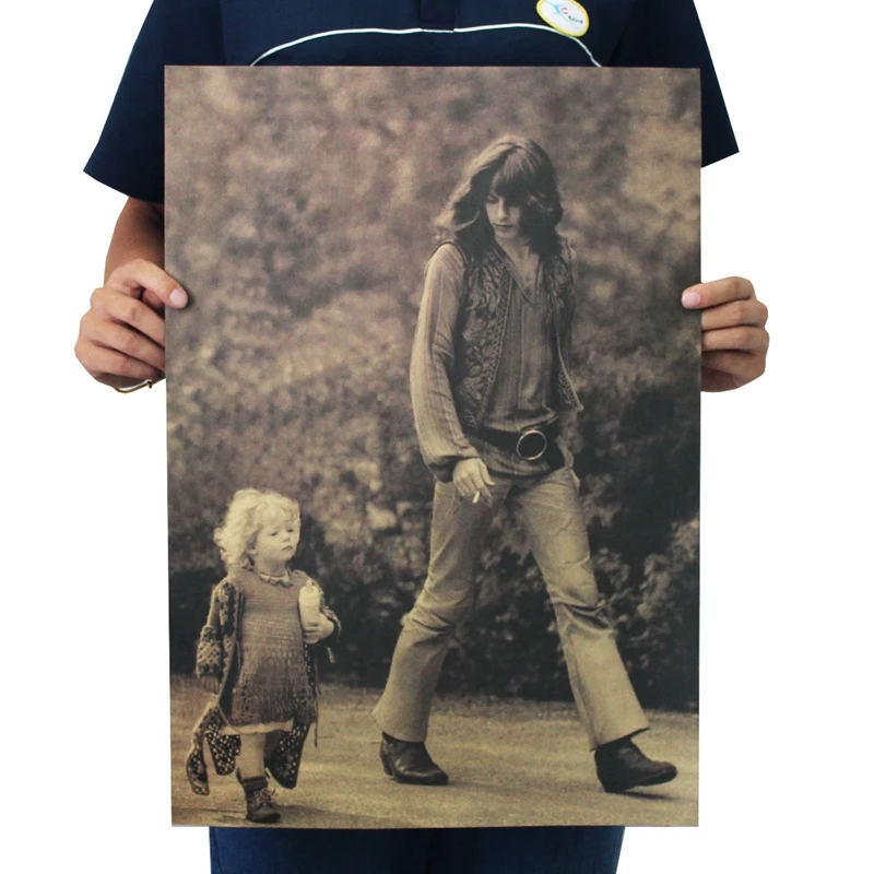 

Famous Singer With Little Girl Poster Kraft Paper Decorative Wall Stickers Art Wall Painting DIY Home Room posters for wall