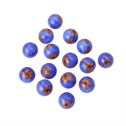 Console de jeu avec boule de verre, fleurs bleues, 18MM, Machine à Pinball anti Stress, pour bétail, petits marbres, jouets Pat, perles de Machine Parent enfant 