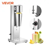 VEVOR Milkshake Maker Kit Stainless Steel Electric 180W Single Head 800ml Cup Silver Milkshake Maker Machine 2 Speed Adjustable 1