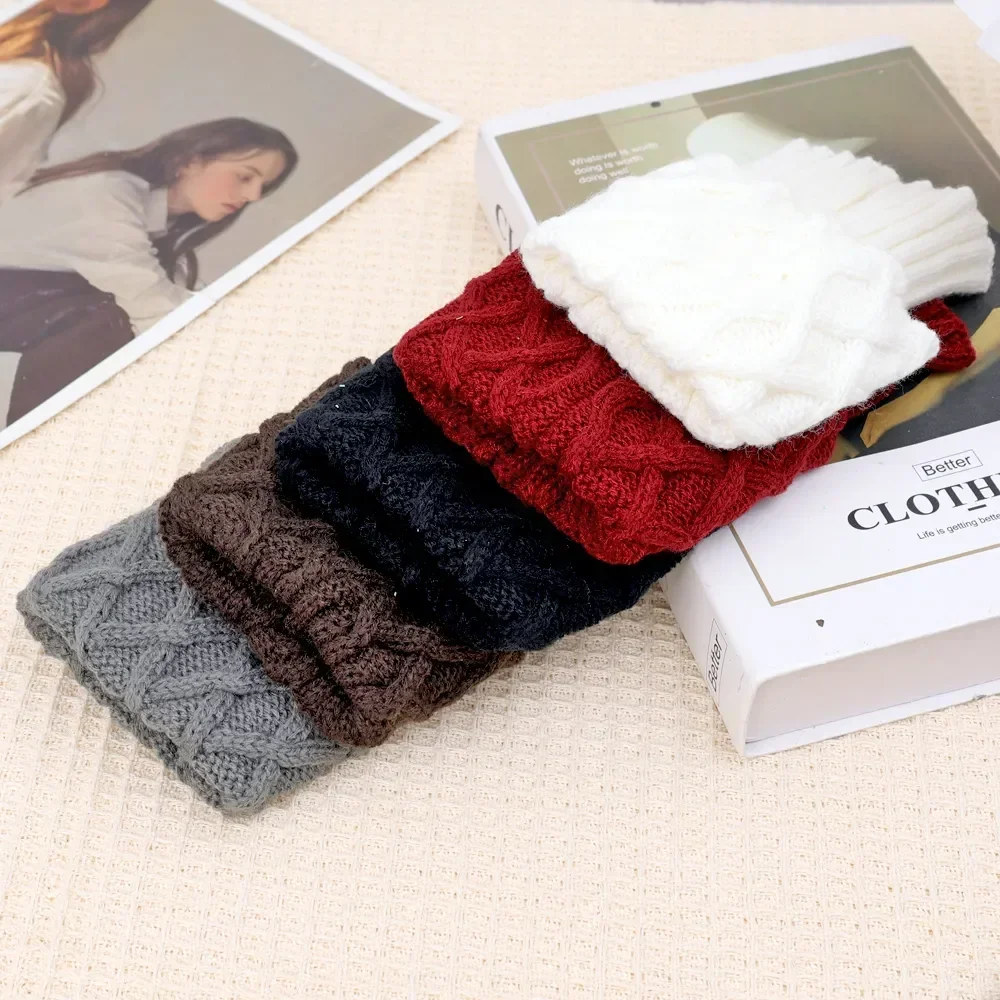 

New Boot Socks Wool Leg Warmer Women And Autumn Warmers Y2K Short Cuffs Cover Knitted Accessories Winter