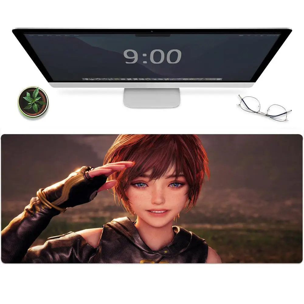 Stellar Blade  Mouse Pad Gaming Mouse Gaming Accessories Desk Mat Gamer Keyboard Large Keyboard Hot Desk Mat Pad  Desktop Rubber Mouse Cushion