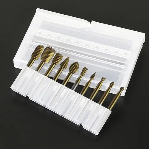 6pcs 10pcs/Set HSS Rotary Burr Mill Cutter Routing Router Bits Burr Rotary Tools Wordworking Tool Engraving Dremel Accessories - Image 7