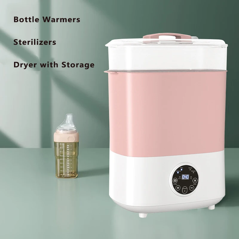 Baby Feeding Bottle Warmer & Sterilizers & Dryer Heater Electric Steam Bottle Sanitizer Large Steamer with Touch Screen baby bottle warmer