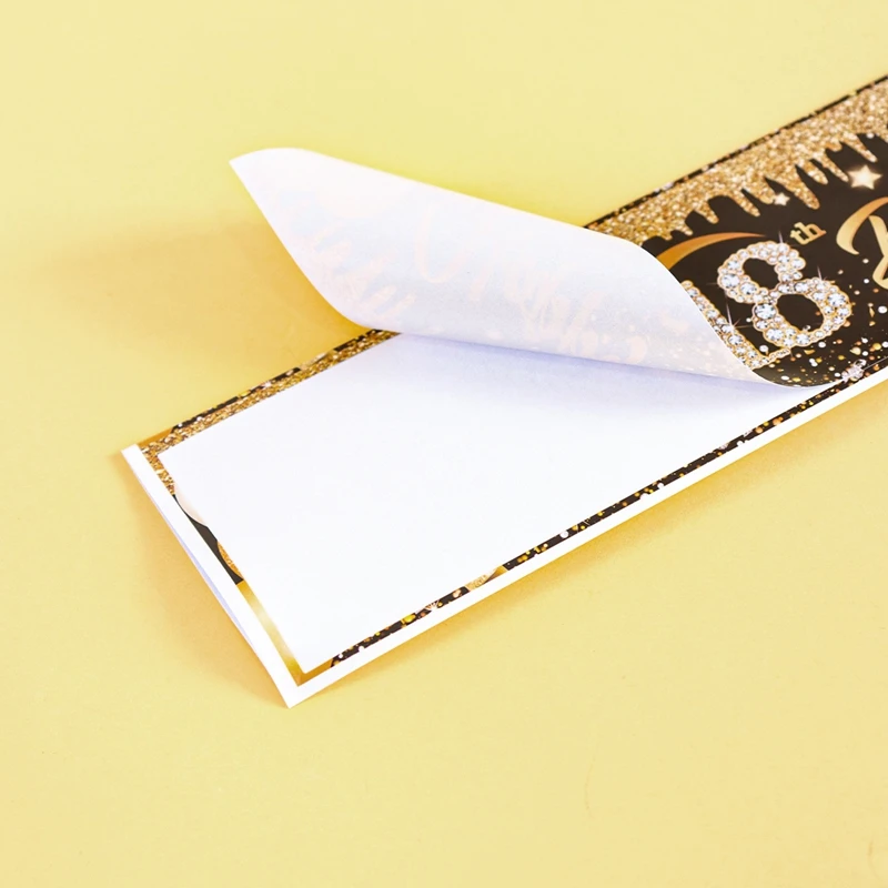 Schwarzgold-Geburtstagsflaschenaufkleber „Happy 18 21 30 40 50 60 Jahre alt“, Geburtstagsparty-Dekorationen, Geburtstagsparty-Zubehör für Erwachsene – Detail 9