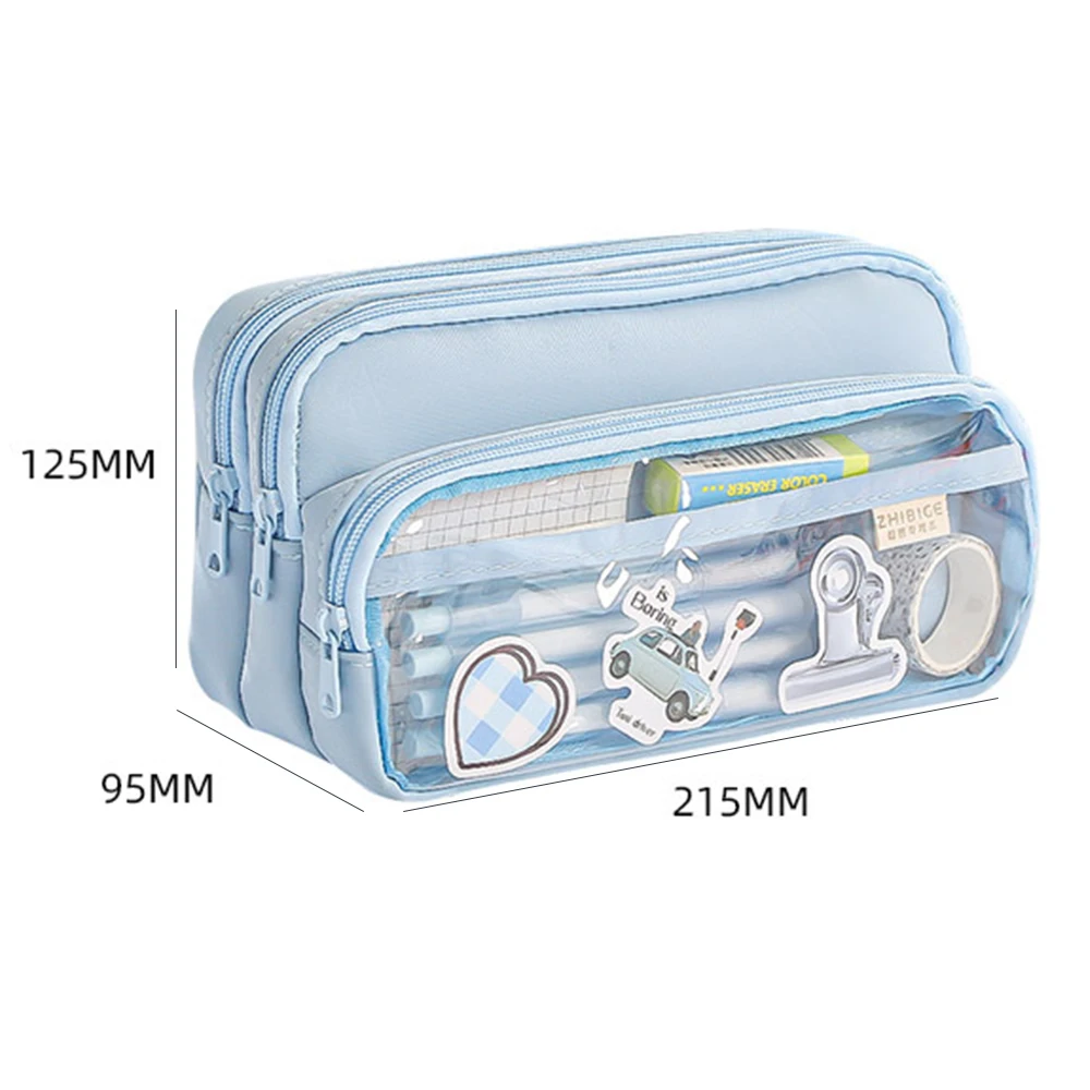 New Simple Pencil Case Large Capacity for School Students - 6