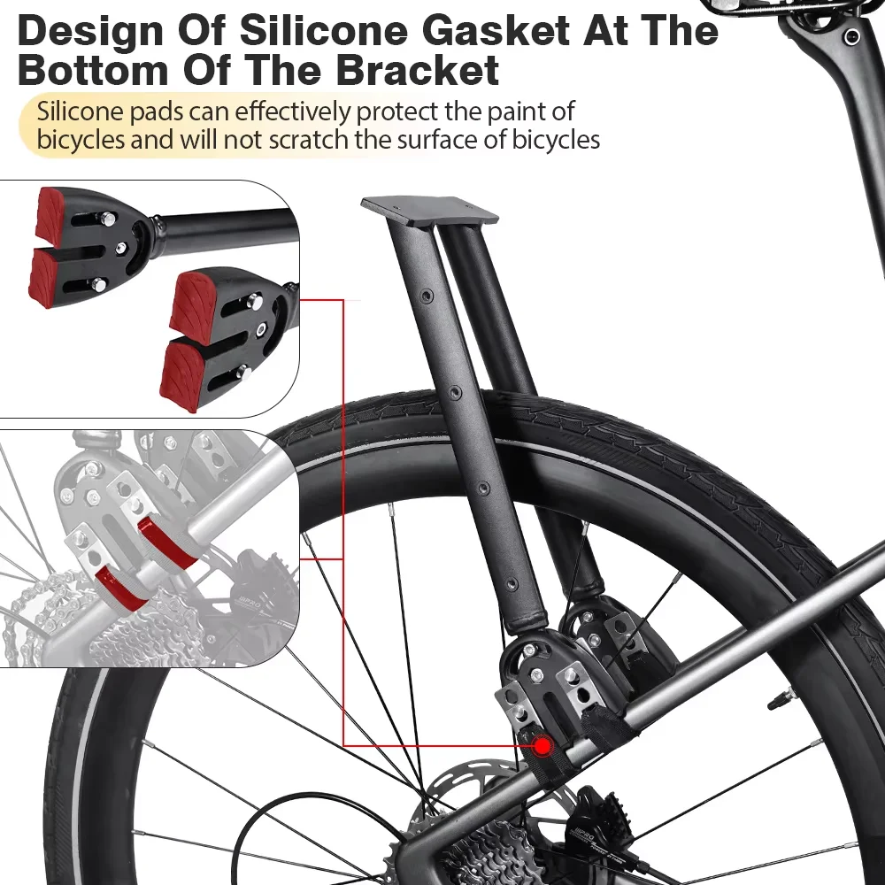 NEWBOLER 20L Portapacchi per bicicletta in lega di alluminio Passcode Lock Borsa per bici Bikepacking per MTB e scaffale per bici da ghiaia - Image 6