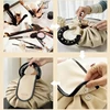 Girls Drawstring Cosmetic Bag Travel Makeup Storage Bag Organizer Portable Toiletry MakeUp Pouch Large Capacity Beauty Case 6