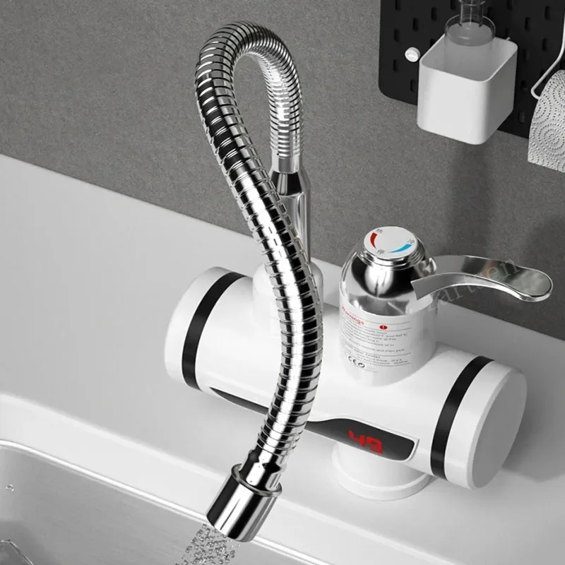 Robinet mitigeur électrique chaud-froid 3000W, robinet à chauffage instantané, Rotation à 360 degrés, chauffage rapide, fournitures numériques de cuisine et de salle de bains 1 Robinet mitigeur électrique chaud-froid 3000W, robinet à chauffage instantané, Rotation à 360 degrés, chauffage rapide, fournitures numériques de cuisine et de salle de bains 1