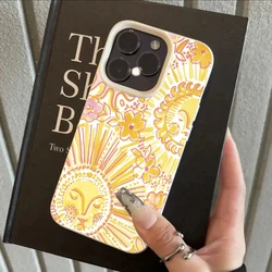 Charming Sun Face Pattern Soft Phone Case - Durable & Stylish Cover - iPhone 15 Plus (1)