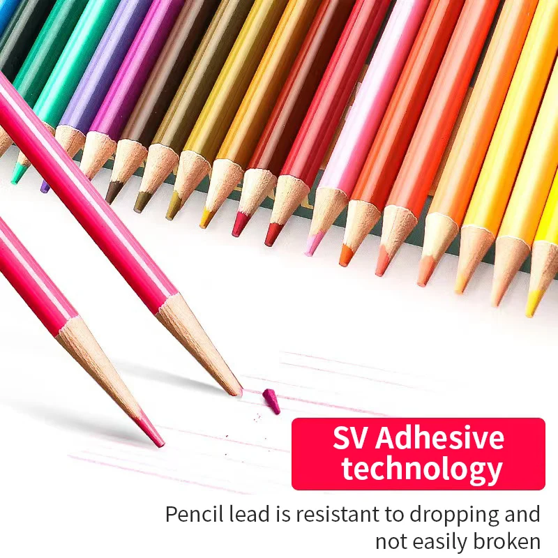 Professional Colored Oil Pencils Set with Storage Bag - 48/72 Vibrant Colors