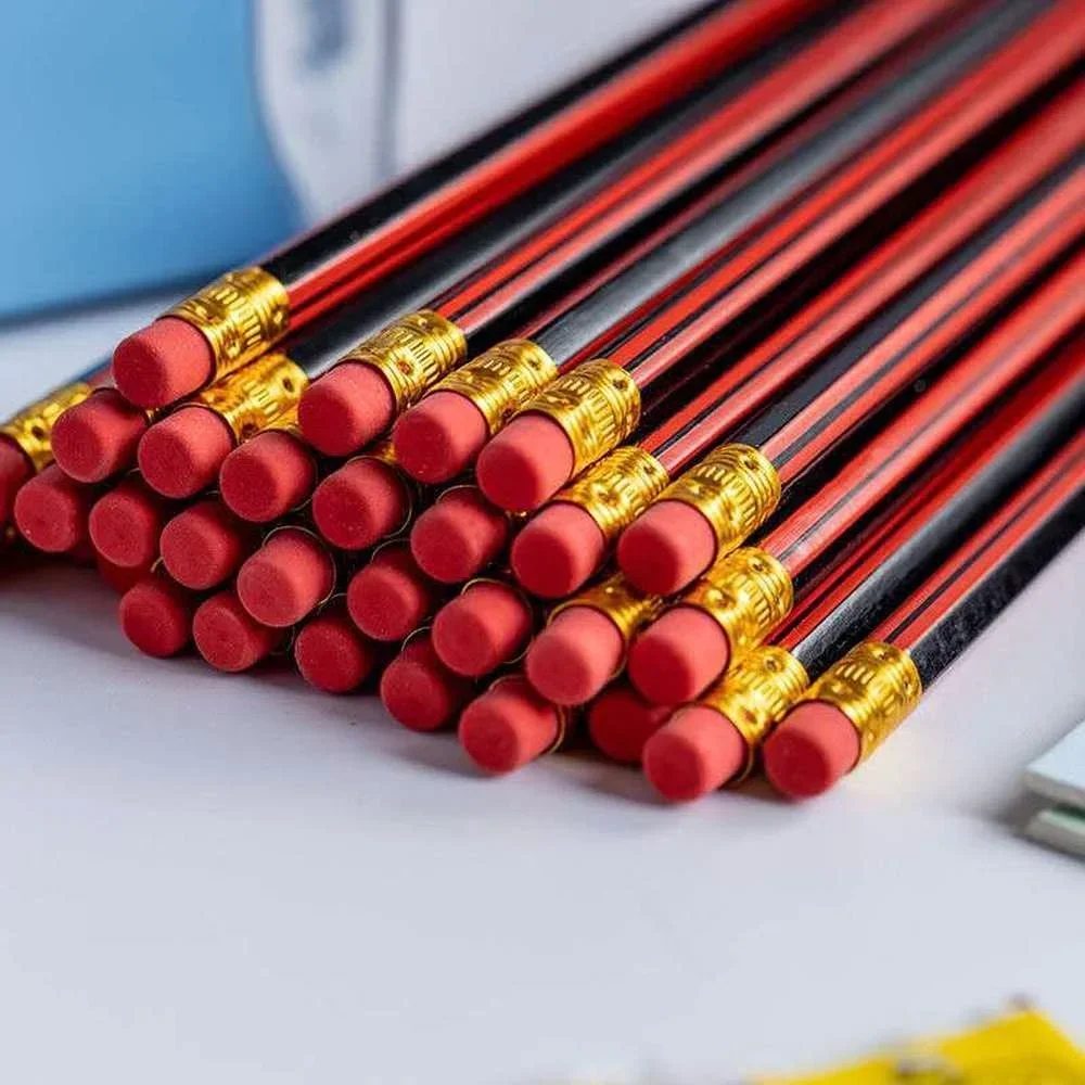 10Pcs /Lot Sketch Pencil HB  Wooden Graphites With Eraser Children Drawing  Writing Stationery School Supplies 6
