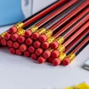 10Pcs /Lot Sketch Pencil HB  Wooden Graphites With Eraser Children Drawing  Writing Stationery School Supplies 6