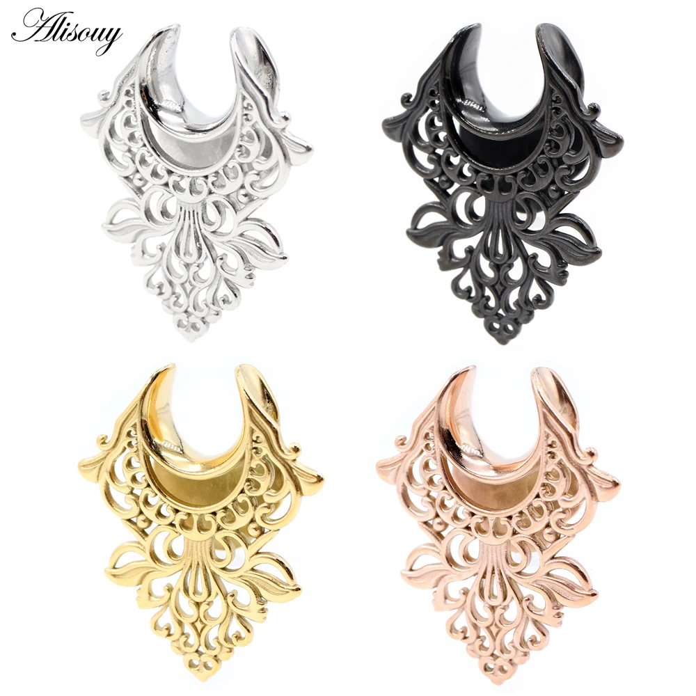 thumbnail image 2 of Crystal Rhinestones Ear Tunnels Plugs Expander Gauges Stretcher 2 of 14