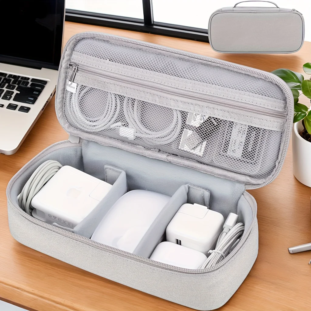 1PC Storage Bag Travel Bag Portable cable Tote bag for charger and wire pack external power supply and hard drive