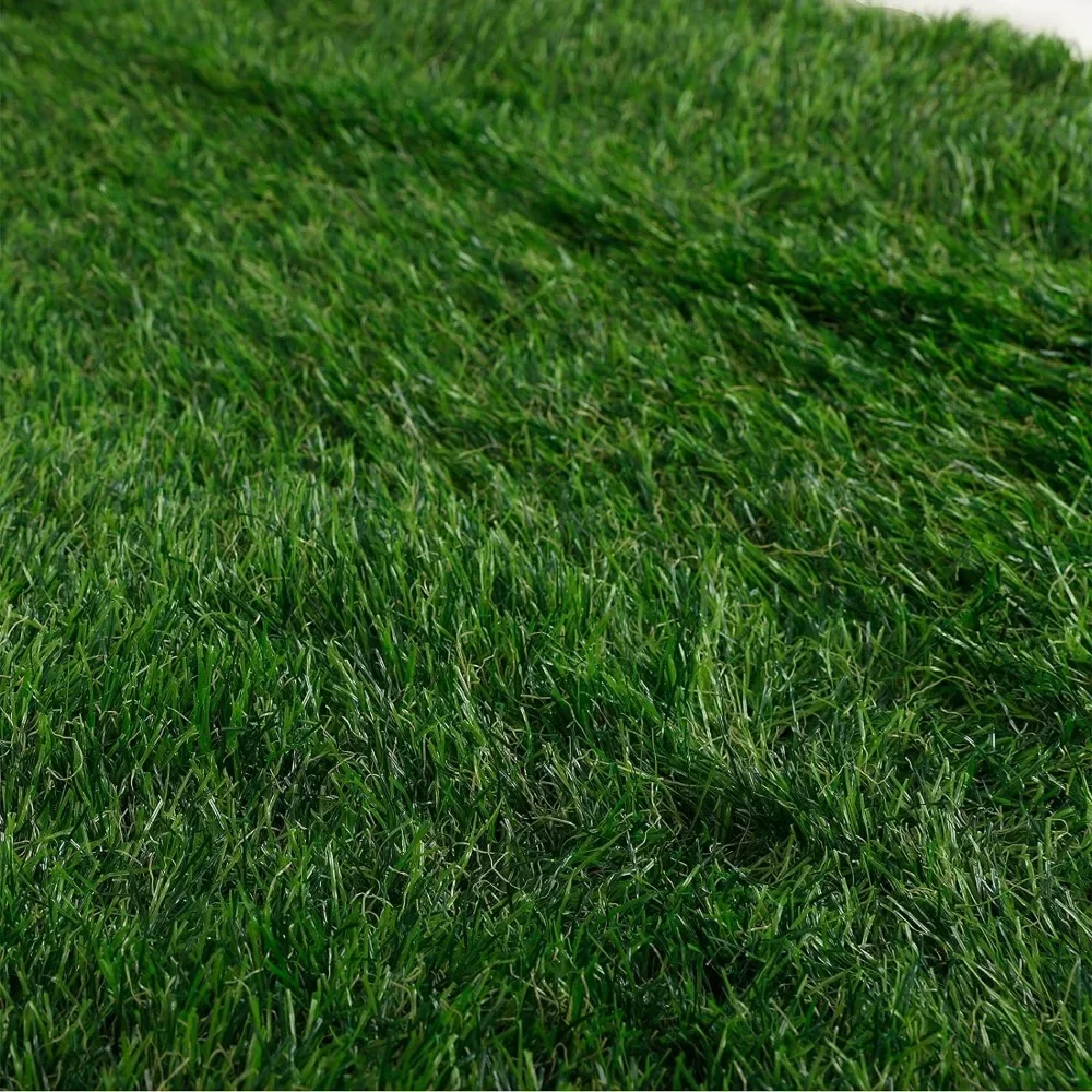 Artificial Lawn Landscape with Artificial Realistic Grass and Thick Fake Grass Mat Backyard, Artificials Turf Fake Mat