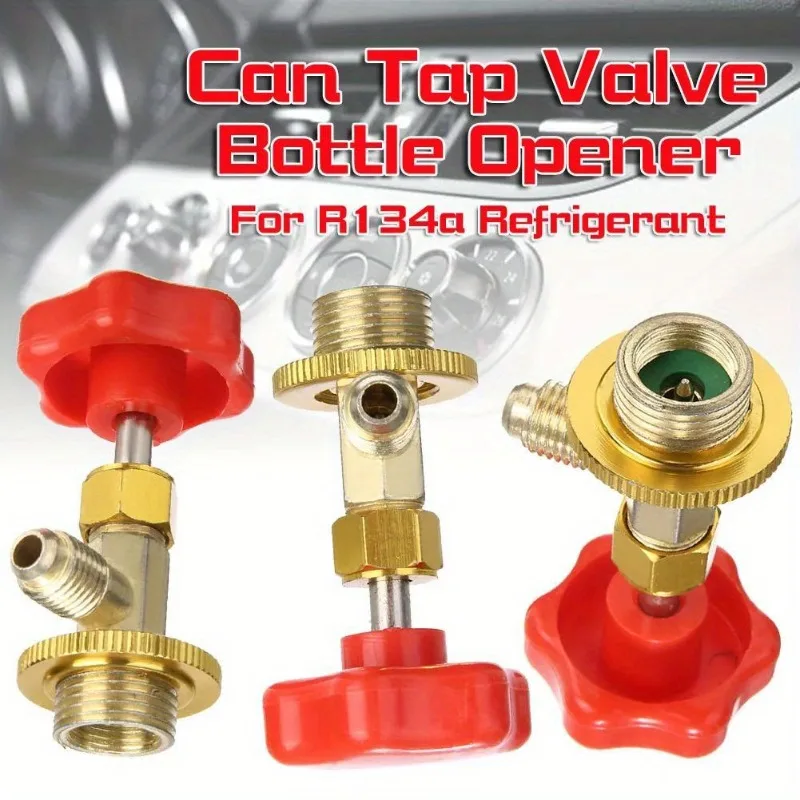 1PC SAE Auto AC Can Tap Valve Bottle Opener R134a M14 / 1/4" Leak-proof Switch For Car Air Conditioning Refrigerant auto ac can tap valve