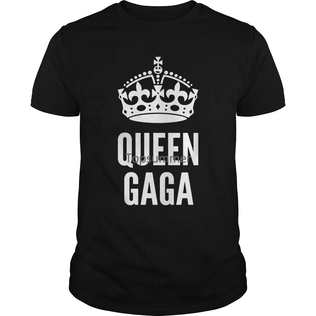 

Забавная Мужская футболка женская футболка-Новинка Queen Lady Gaga, белая крутая футболка, летняя хлопковая модная футболка с короткими рукавами