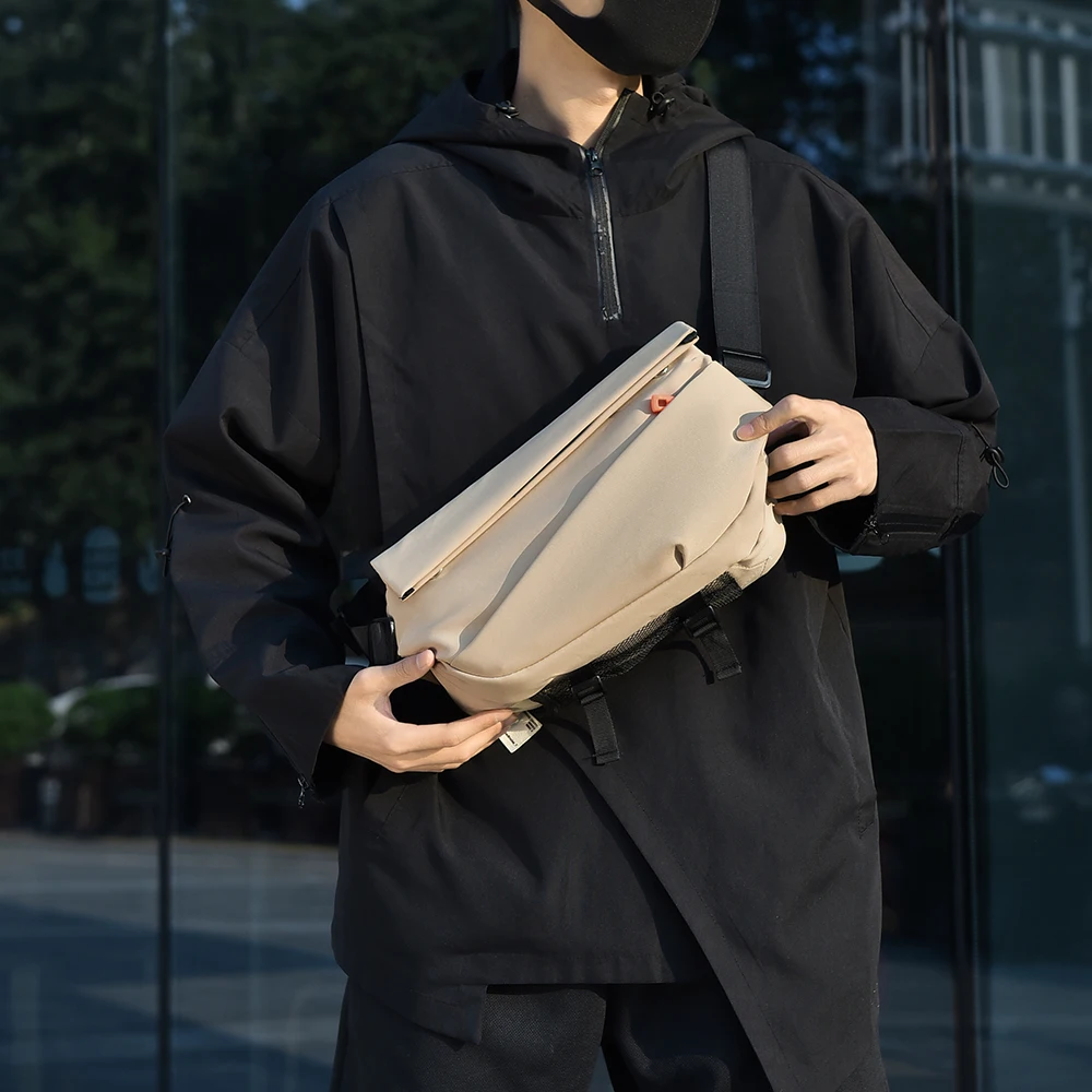 Fashion Men’s Crossbody Bags Casual Large Capacity Adjustable Strap Waterproof Nylon Material Fashion Bags for Daily Use - 2