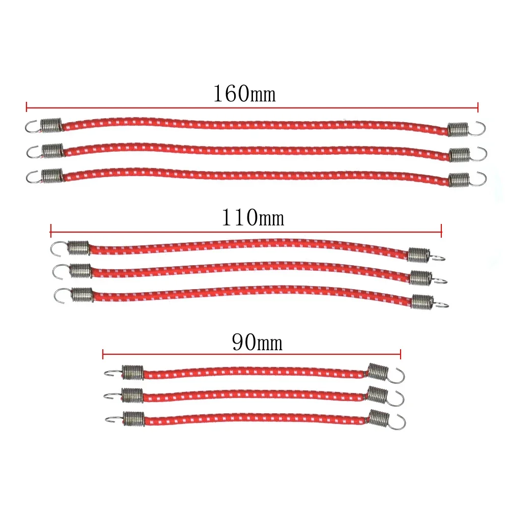 9-Piece RC Car Roof Luggage Rack with Nylon Elastic Rope