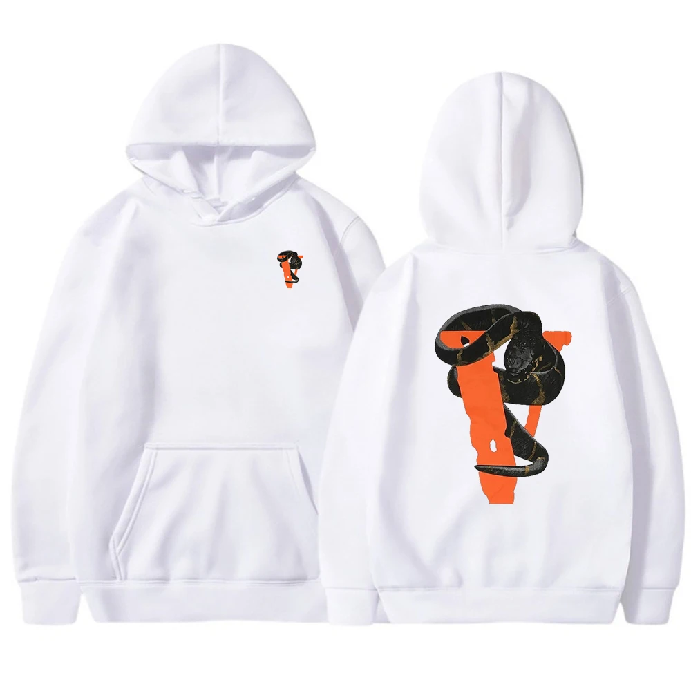 

Spring Autumn Mens Hoodies Loose Big V Print Hooded Winter Casual Solid Color Warm Lined Sweatshirt Gift Bestseller y2k Clothing