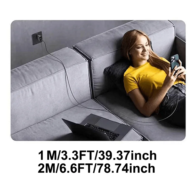 120W Type C to Type C/USB to Type C Super Fast Charging Cable Matte Surface Data Transfer Speed FOR iPhone Xiaomi Samsung