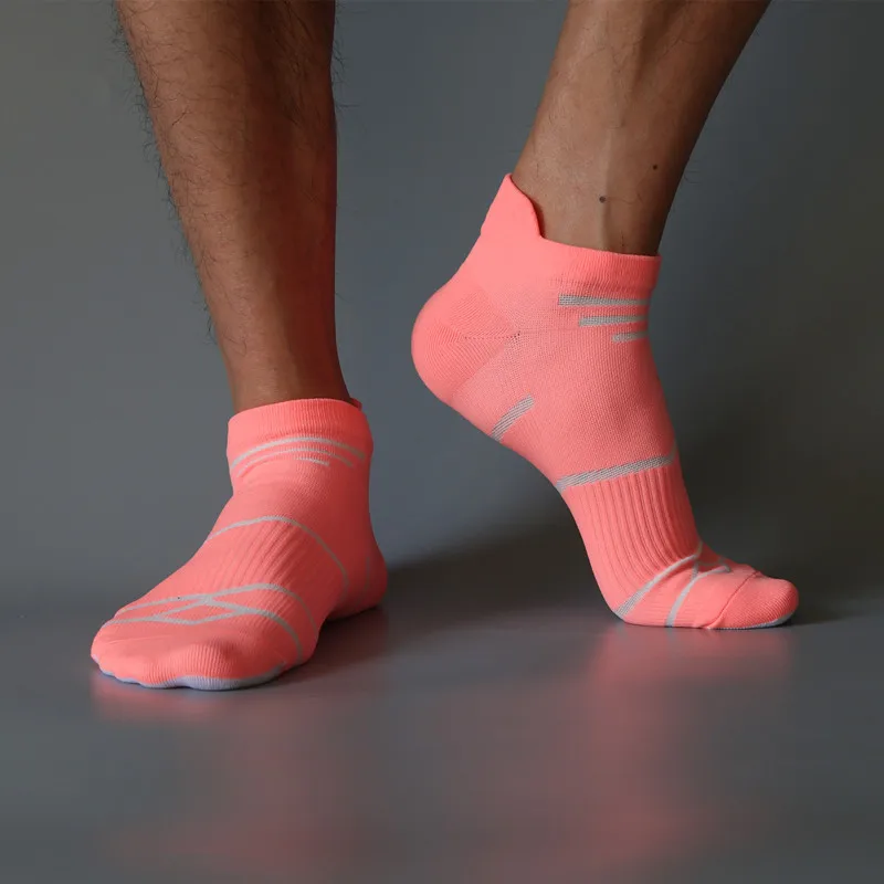 Summer thin men women sports socks marathon running micro compression training still anti friction ship socks cycle wear yoga