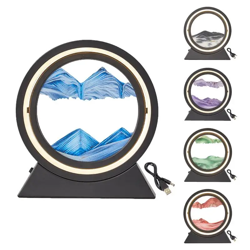 

3d-лампа с жидкостным движением, меняющим цвет на 180 градусов