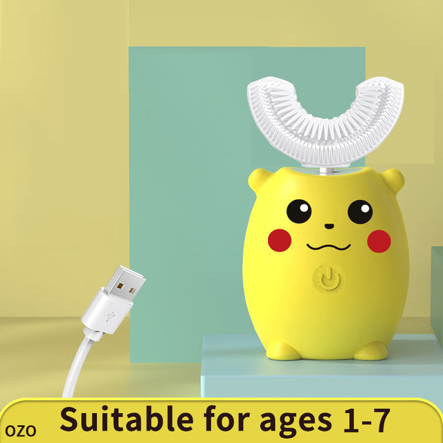 Children Electric Toothbrush Smart Kids Teeth Toothbrush Cartoon Pattern Toddler Toothbrush 360 Degree XaoMi U brush Gift