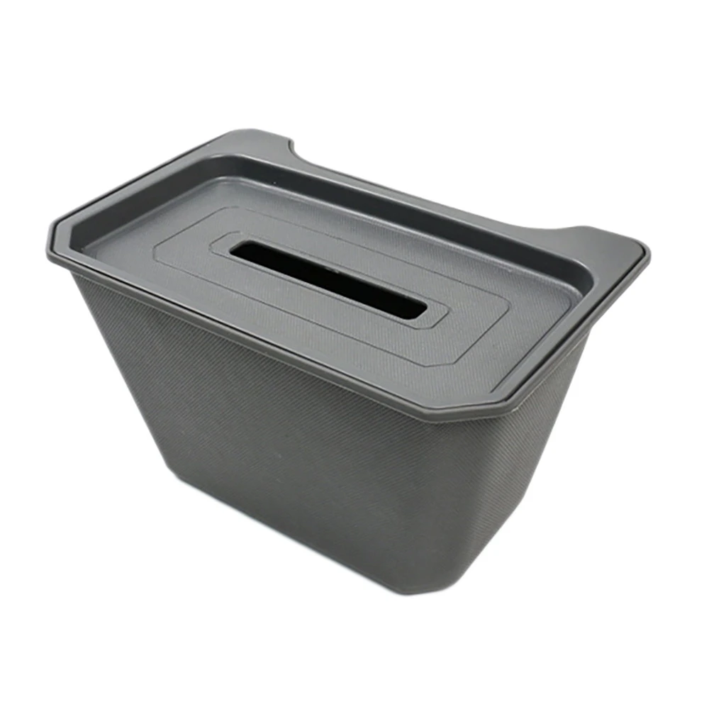 

Car Under Central Control Storage Box Flocking Style Organizer Garbage Case Drawer with Cover for Tesla Model Y 2021+