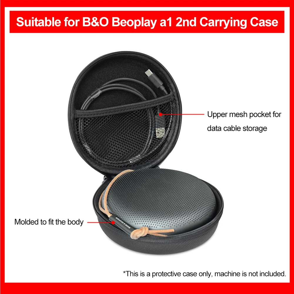 Carrying Case Bag For B&O BeoPlay A1 Bang & Olufsen Beoplay Portable Protective Storage Bag Case with Carabiner Accessories