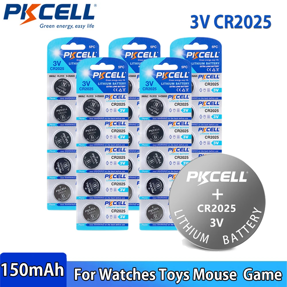 Micro pila litio boton duracell cr2025 3v (blister 2 unid) ø20x2,5mm